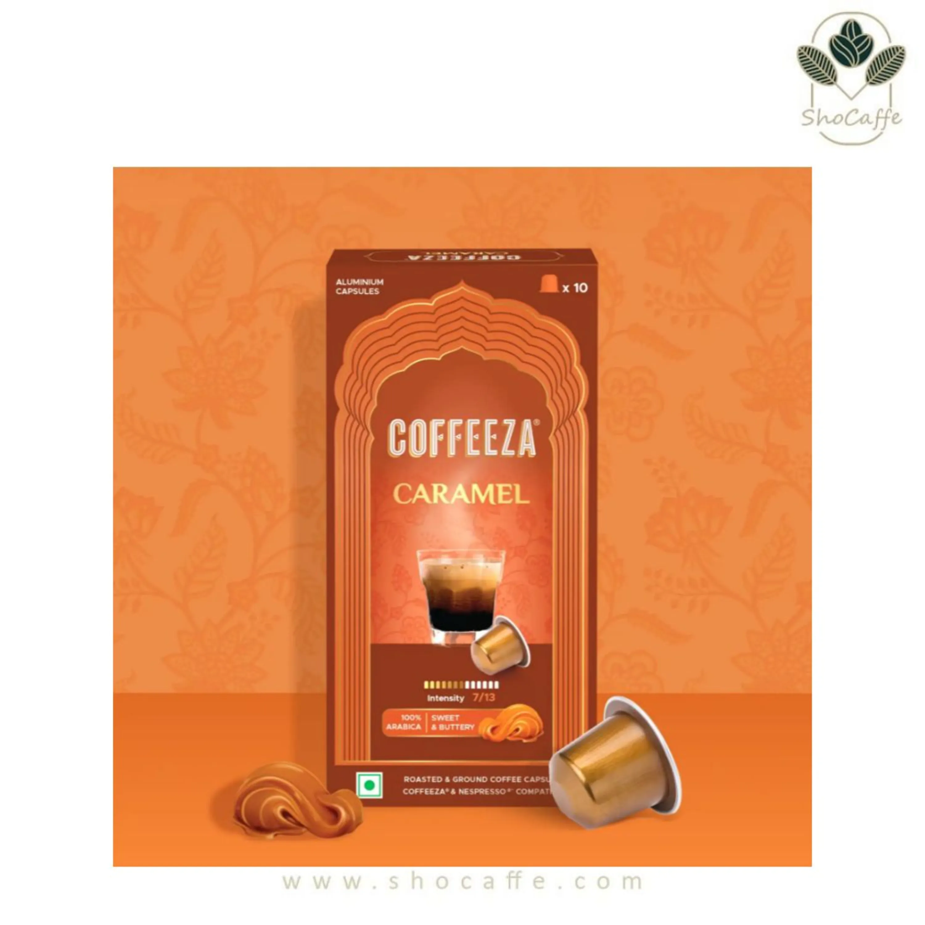 کپسول قهوه نسپرسو کافی زا مدل کارامل CoffeeZa Caramel کپسول قهوه نسپرسو کافی زا مدل کارامل CoffeeZa Caramel